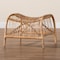Baxton Studio Lamaria Modern Bohmenian Natural Brown Antique Rattan Footstool 219-12716-ZORO - alternate 7